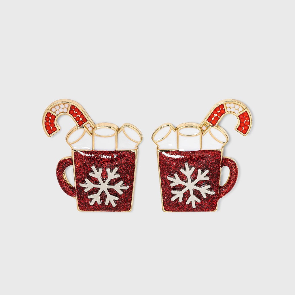 Hot Chocolate Earrings: Sugarfix by BaubleBar Holiday Cocoa Stud Earrings