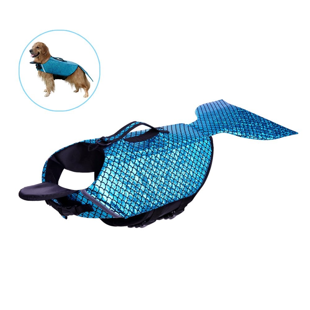 Buy the Blue Mermaid Dog Life Jacket Here