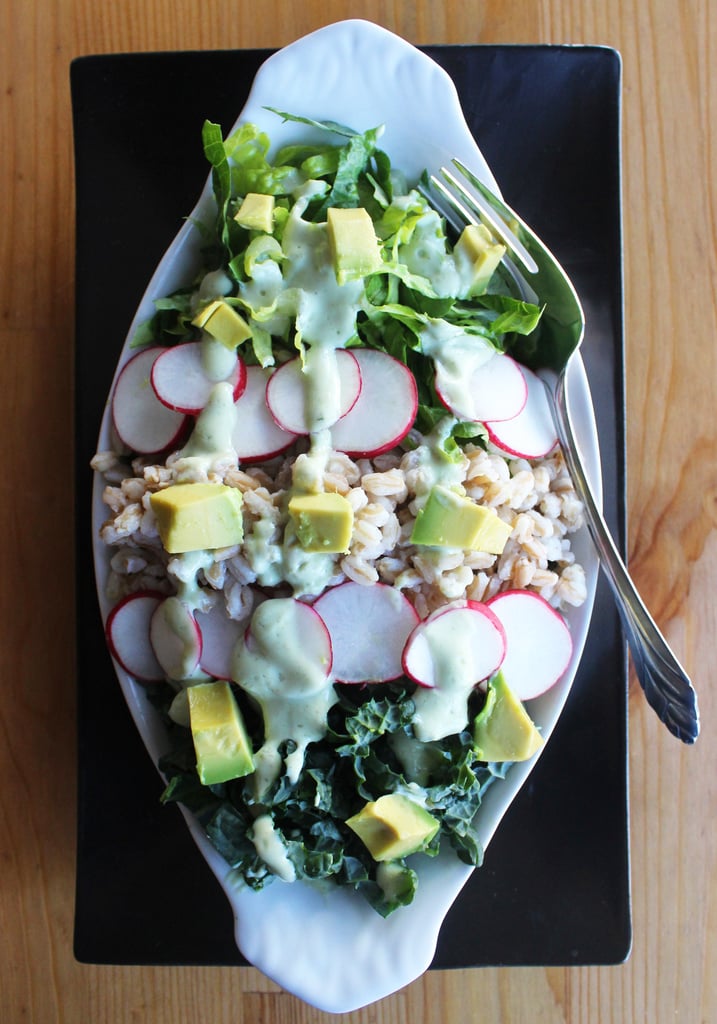 Little Gems, Kale, and Farro Salad