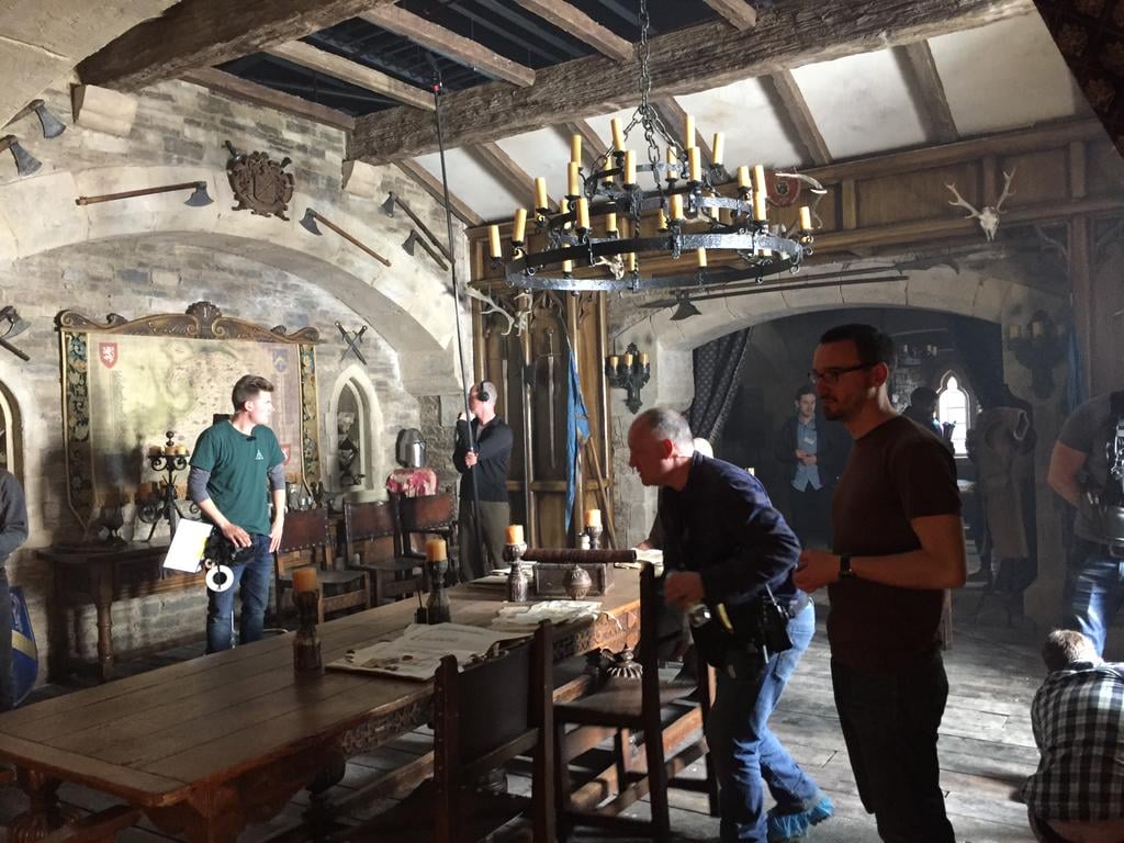 Director and executive producer Paris Barclay shared "a top secret peek" inside the castle.