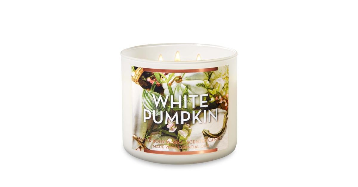 White Pumpkin 3Wick Candle Pumpkin Bath and Body Works Candles