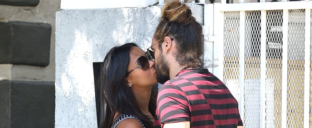 Zoe Saldana and Marco Perego Kiss | Pictures
