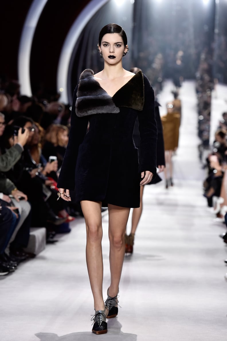 The Model Made Her Dior Debut in a Furry Collared Coat