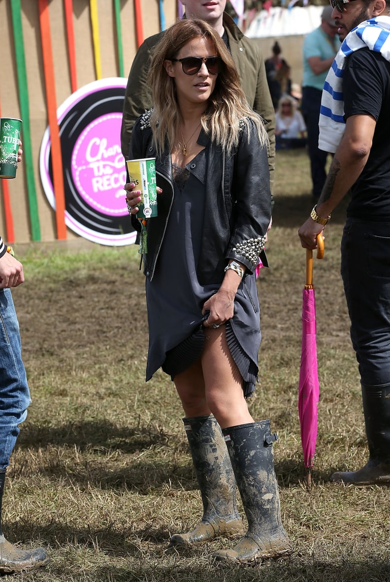 Caroline Flack at Glastonbury 2014