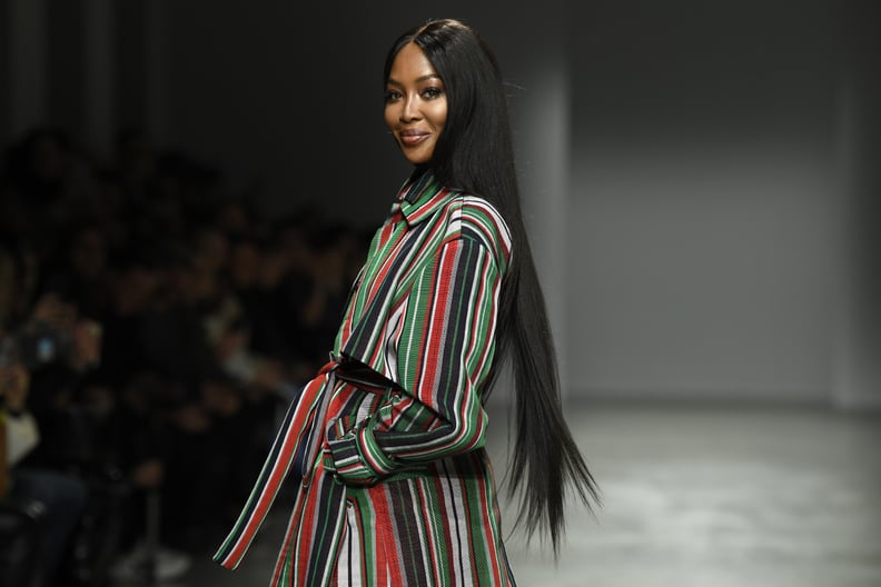 PARIS, FRANCE - FEBRUARY 24: (EDITORIAL USE ONLY) Naomi Campbell walks the runway during the Kenneth Ize show as part of Paris Fashion Week Womenswear Fall/Winter 2020/2021 on February 24, 2020 in Paris, France. (Photo by Kristy Sparow/Getty Images)