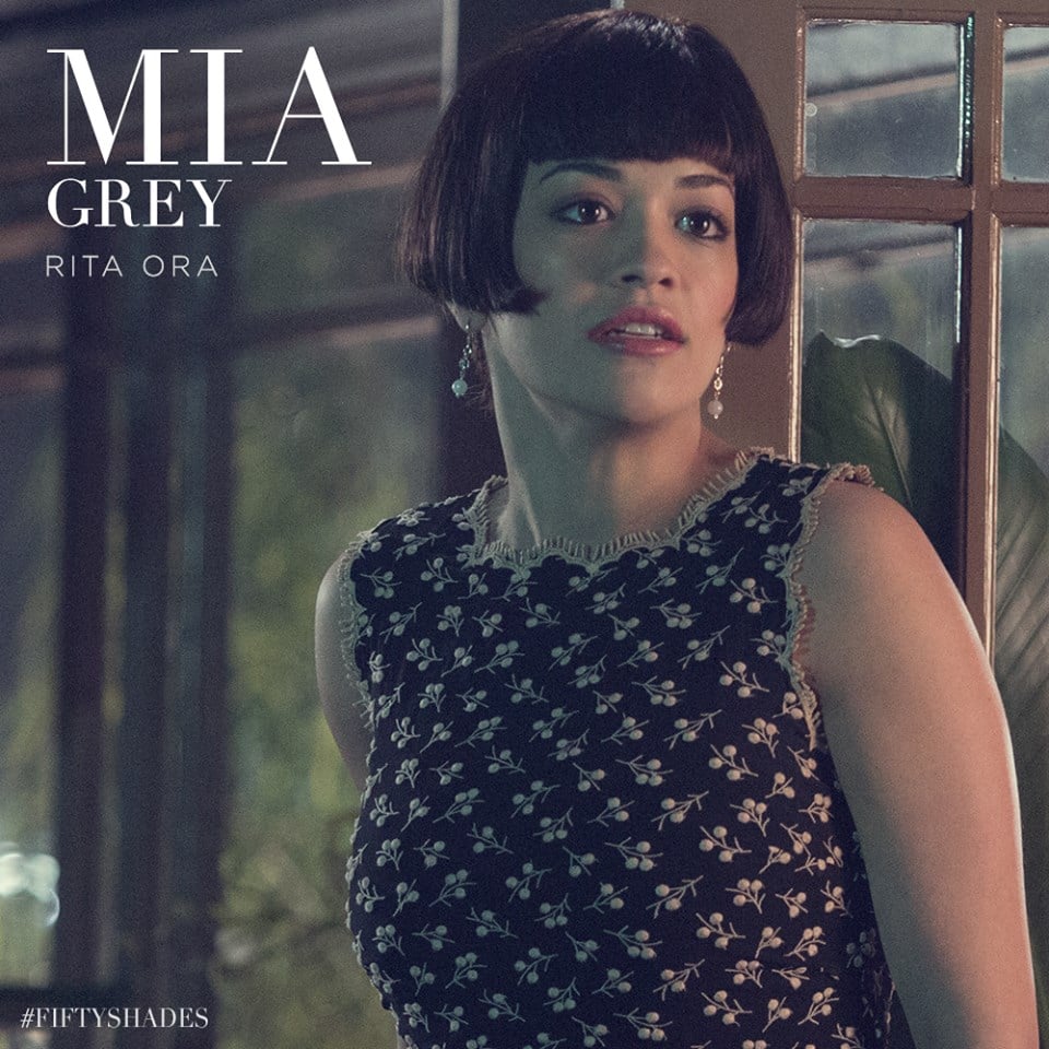 Here's Rita Ora as Mia Grey, Christian's adopted sister.