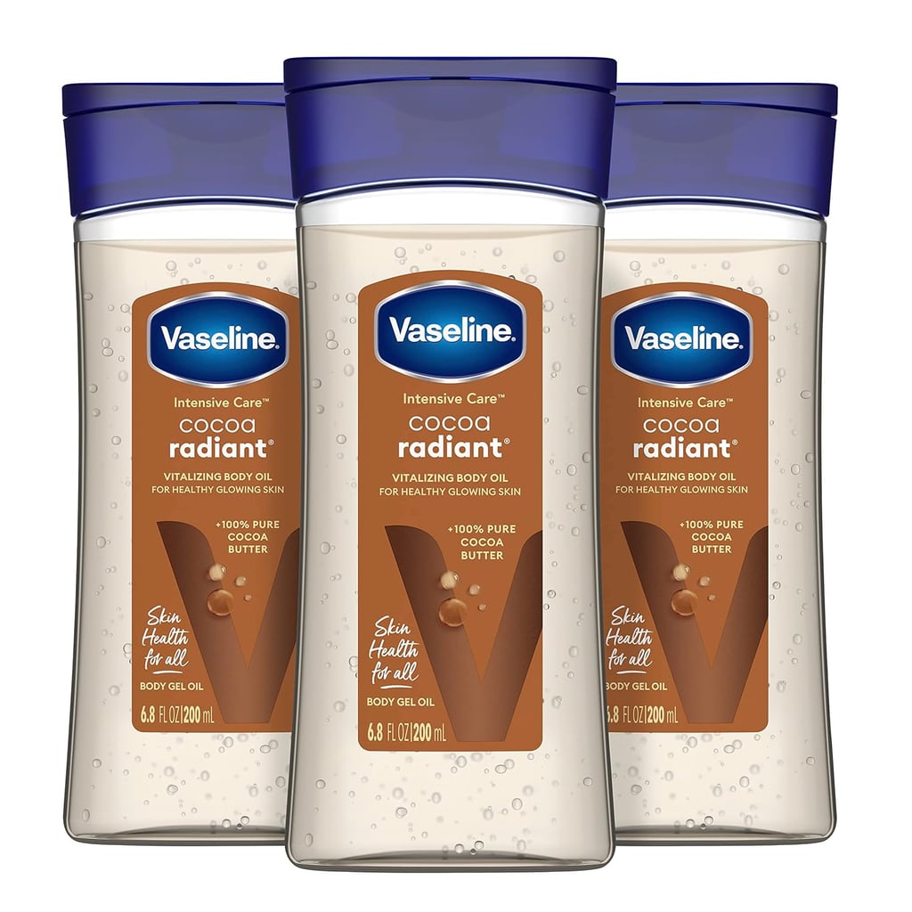 Vaseline Intensive Care Cocoa Radiant Body Oil ($19, originally $24)
Vaseline has been one of my favorite brands to use for years, especially this cocoa body oil. It's made with 100 percent cocoa butter and replenishing oils that actually leave my skin moisturized for hours and hours without feeling greasy.
Editor Quote: "I recently stopped using lotions because I noticed my skin wasn't as hydrated as I wanted it to be. The first product I turned to was this body oil from Vaseline, and I haven't used any other body moisturizer since. Not only does it lather well without feeling heavy, but it also leaves zero residue so I don't have to wait to put on my clothes after moisturizing. I use at least one of them each month." — Naomi Parris, assistant shopping editor