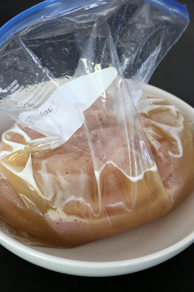 Brine chicken breasts in beer.