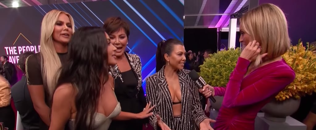 Kim Kardashian Interrupts Kourtney at People's Choice Awards