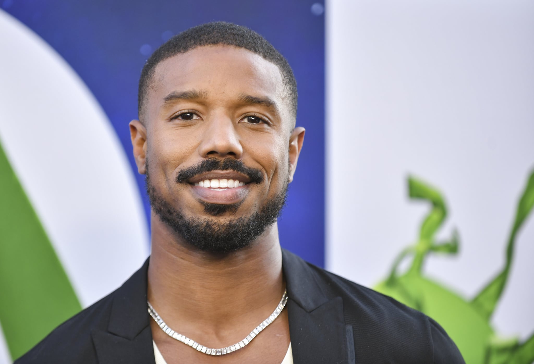 Michael B. Jordan in workout gear at Creed II cast dinner