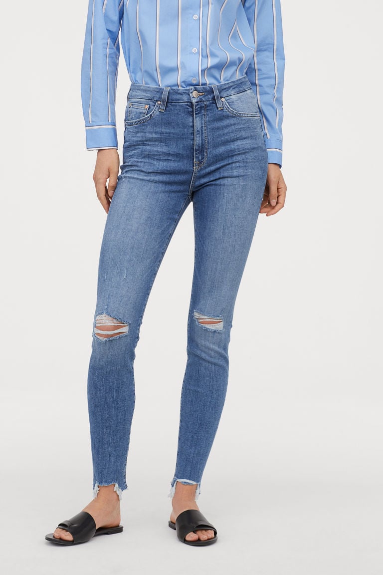 H&M+ Embrace High Ankle Jeans - Dark denim blue - Ladies