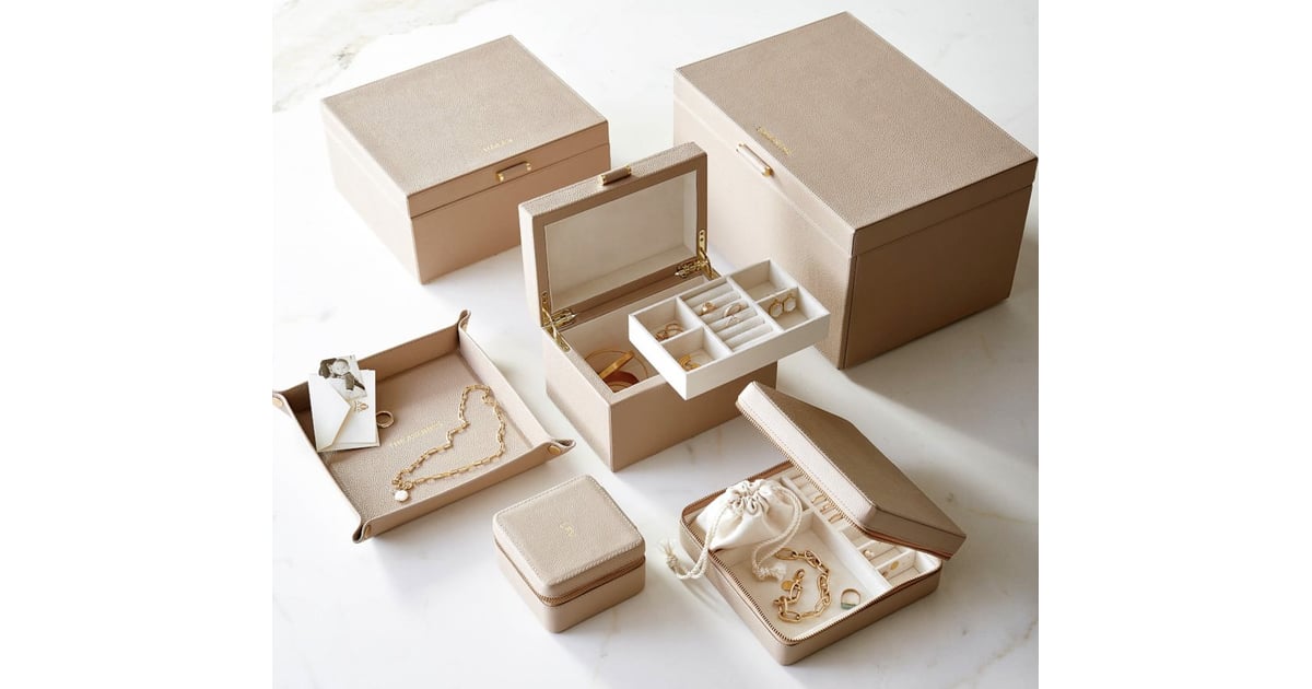 Best Jewellery Travel Case Set Pottery Barn Quinn Leather Jewellery