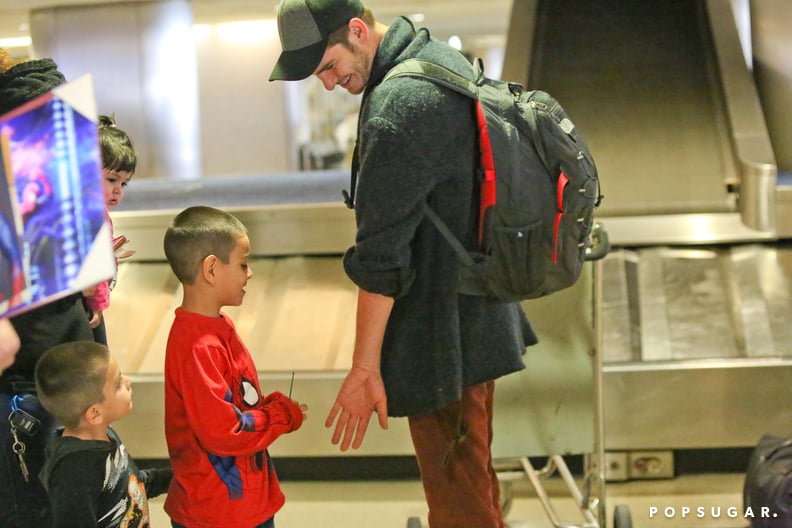 The Priceless Moment Between Andrew Garfield and His Little Spider-Man Fan