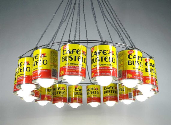 Cafeé Bustelo Made-to-Order Upcycled Pendant Lamp ($975)