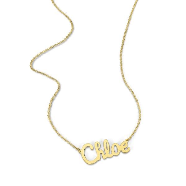 Sarah Chloe Ava Custom Large Freestyle Name Necklace