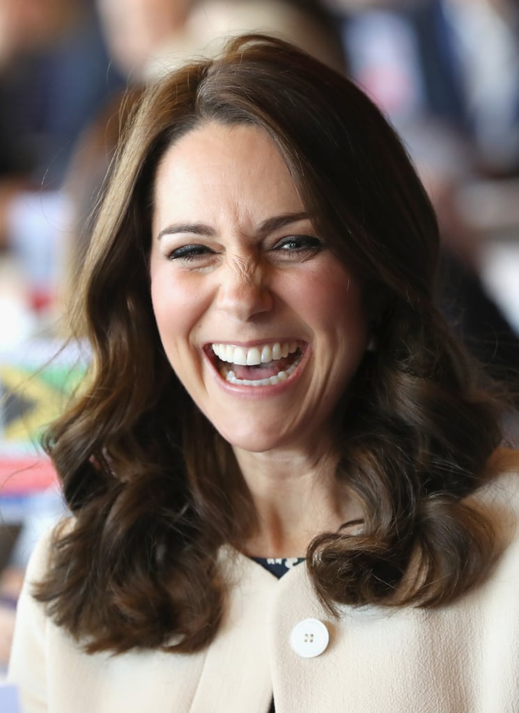 Kate Middleton Wearing Cream Goat Coat