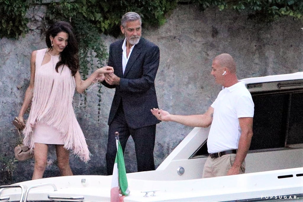 Amal and George Clooney in Lake Como, Italy