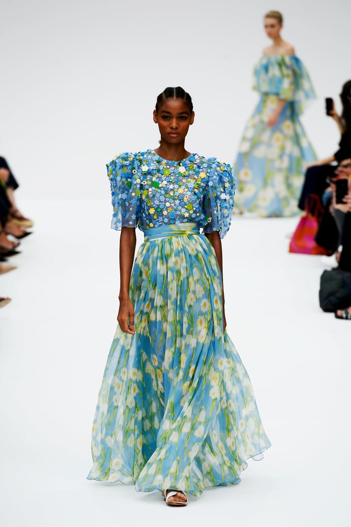 A Floral Gown From the Carolina Herrera Runway at New York Fashion Week
