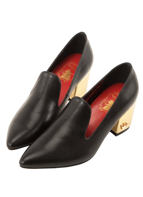 Red Queen Cover Pointed-Toe Block Heel ($30)