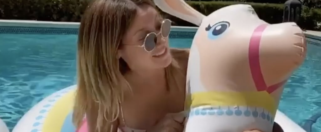 Ashley Tisdale and Her Beloved Llama Pool Float Perform High School Musical's "I Want It All"