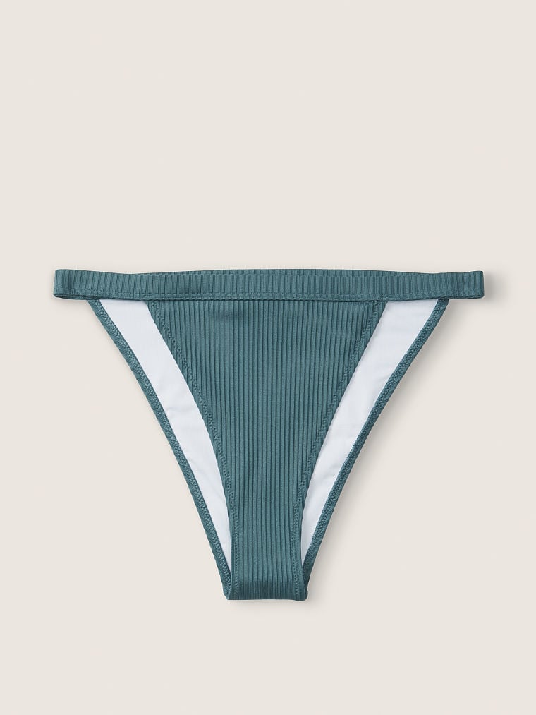 Swim Ribbed High Leg Bikini Bottom
