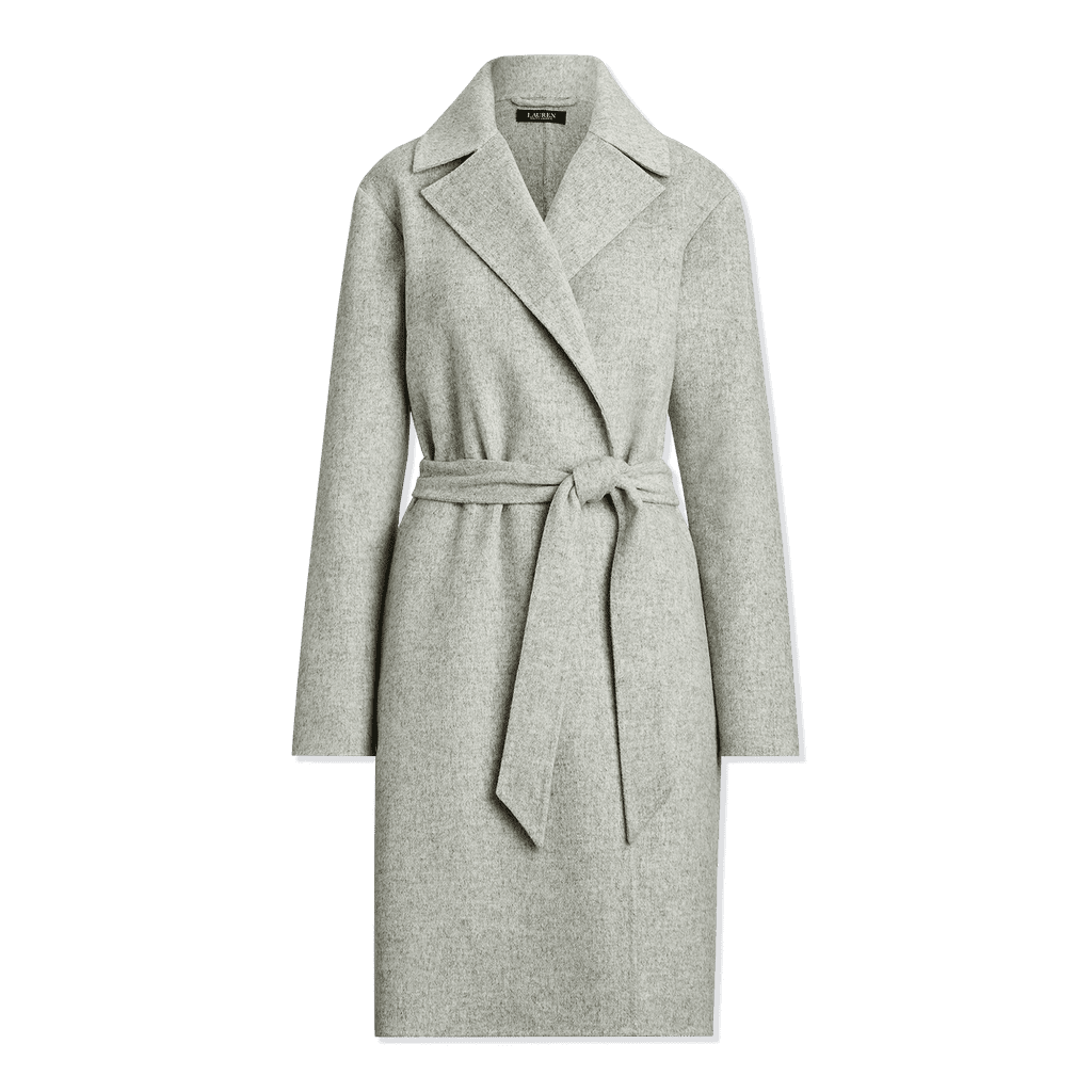 Belted Wool Blend Coat