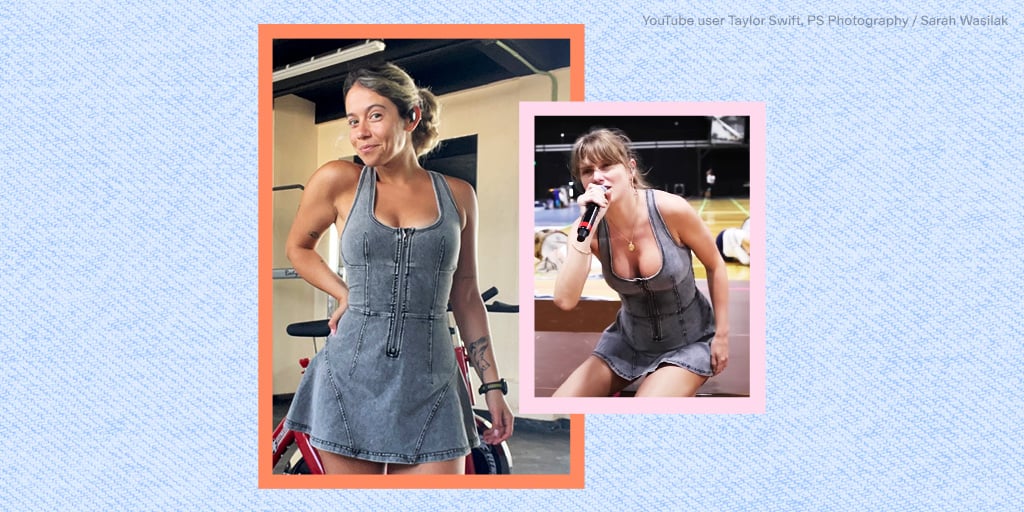 Taylor Swift Rehearses in a Denim Exercise Dress — Here's How It Holds Up in the Gym