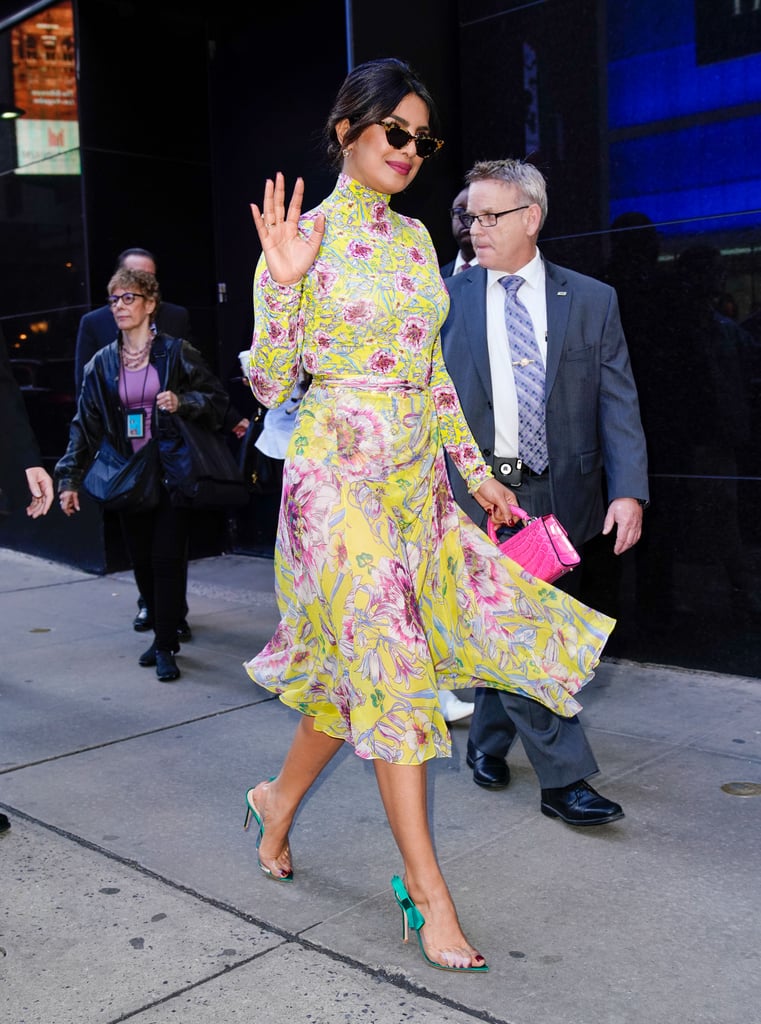 Priyanka Chopra's Floral Outfit on Good Morning America | POPSUGAR ...