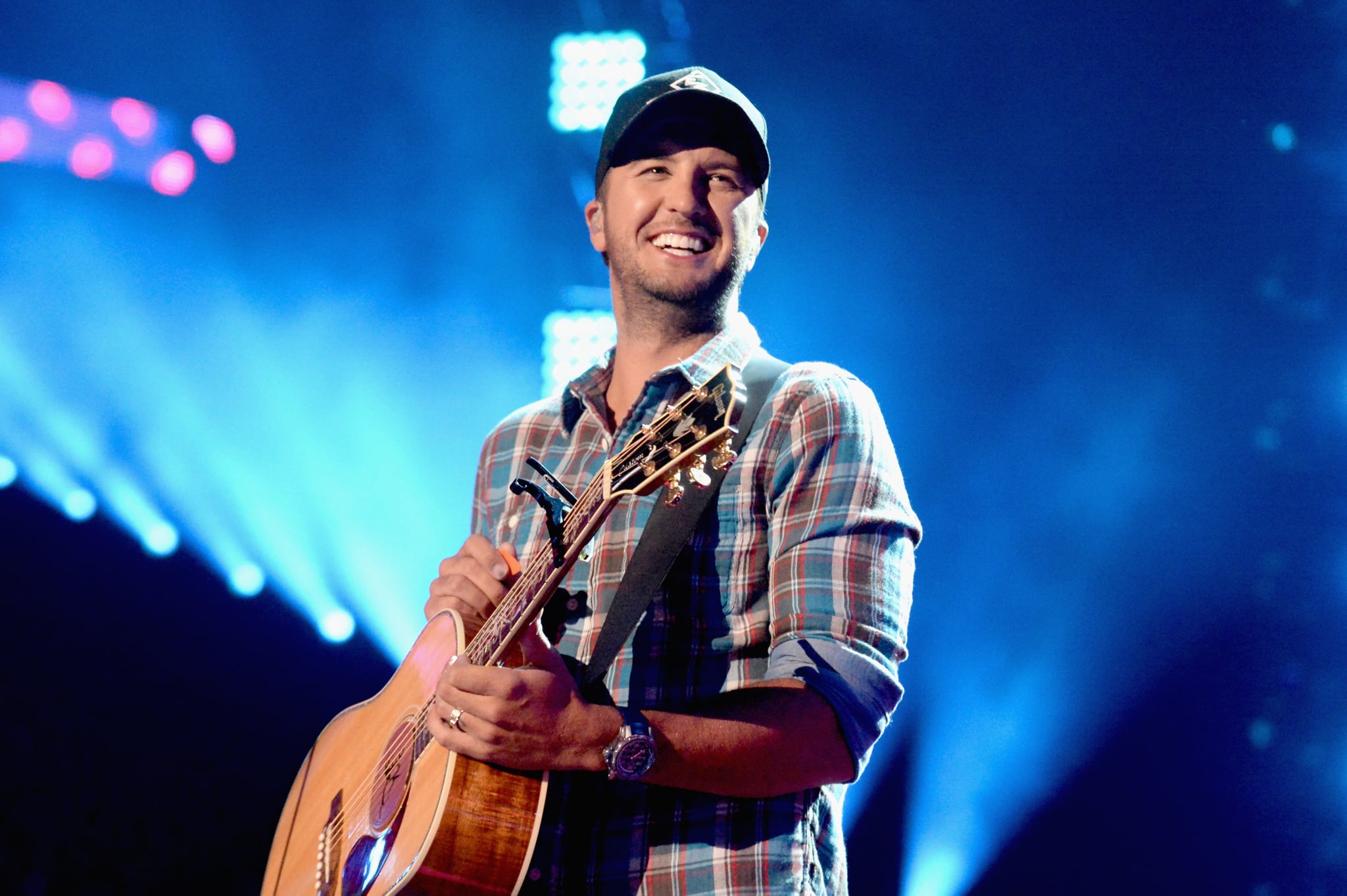 NASHVILLE, TN - JUNE 08:  Luke Bryan performs onstage during the 2016 CMT Music awards at the Bridgestone Arena on June 8, 2016 in Nashville, Tennessee.  (Photo by Jeff Kravitz/FilmMagic)