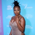Megan Thee Stallion's Chain Mesh Gown Redefines What a Thigh-High Leg Slit Looks Like