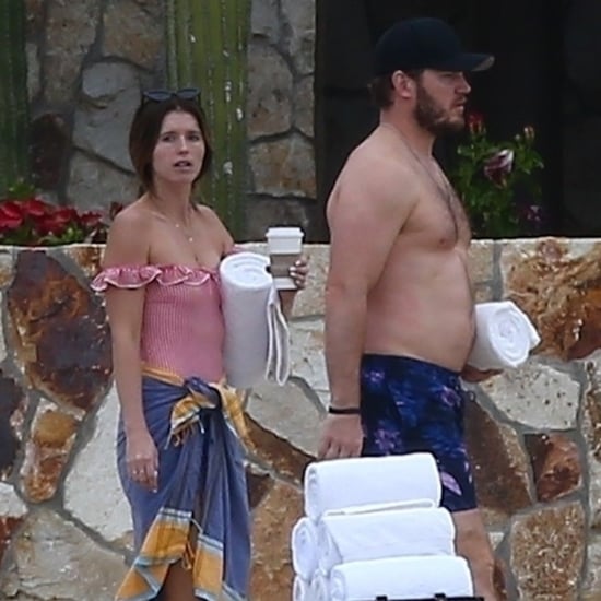 Chris Pratt and Katherine Schwarzenegger in Cabo Jan. 2019