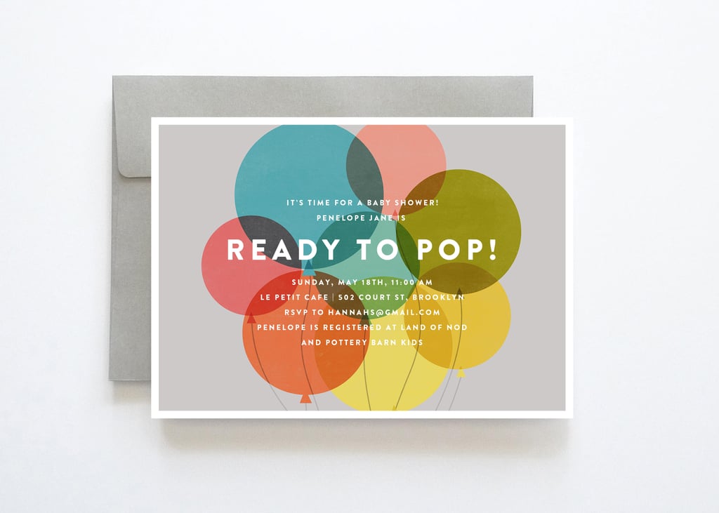 Ready to Pop Baby Shower Invitations
