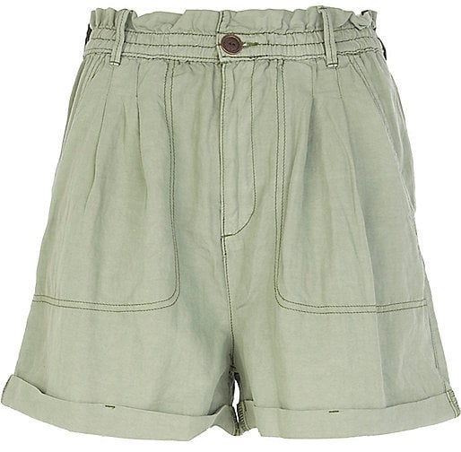 River Island Womens PapebagWaist Shorts Safari Trend Spring 2015