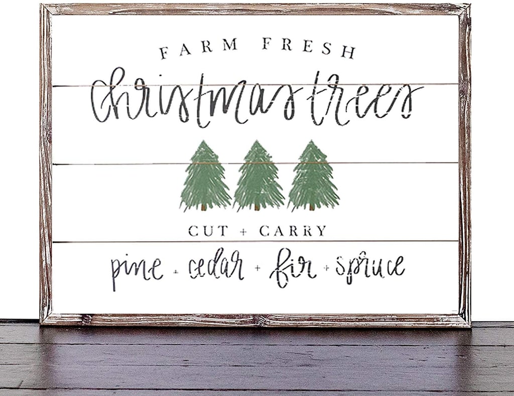 Sweet Water Christmas Tree Wood Sign