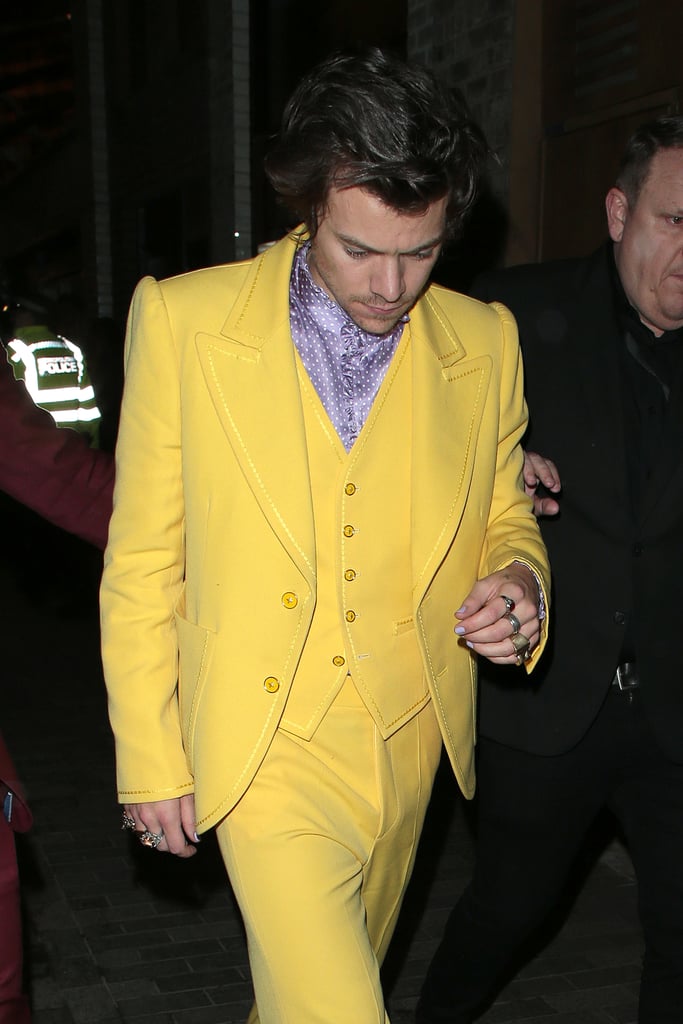 Harry Styles Yellow Marc Jacobs Suit at the Brit Awards 2020 | POPSUGAR ...