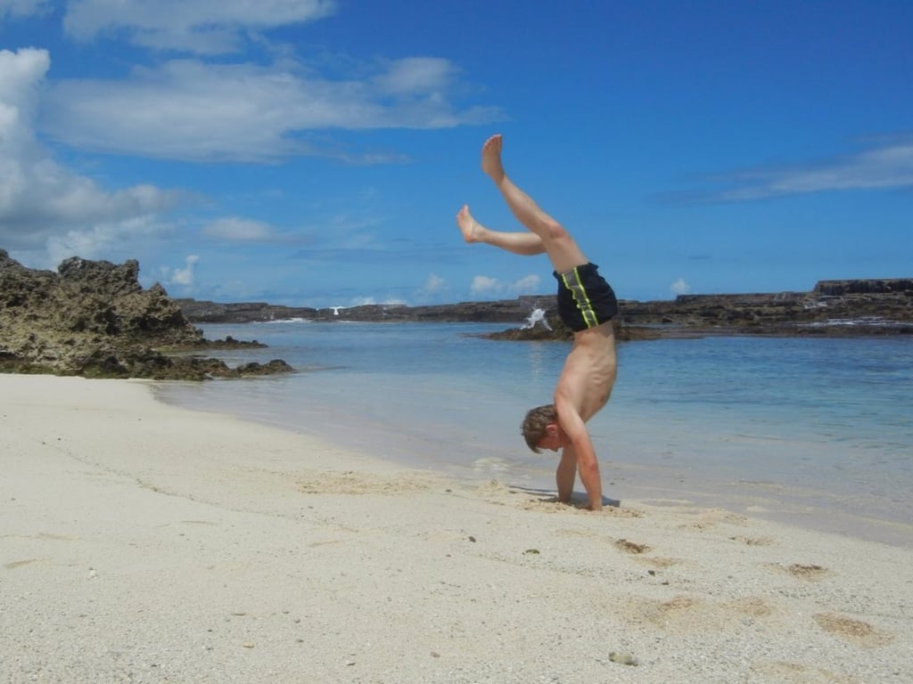 Garfors says that he had most of the beaches he visited in Tonga to himself.