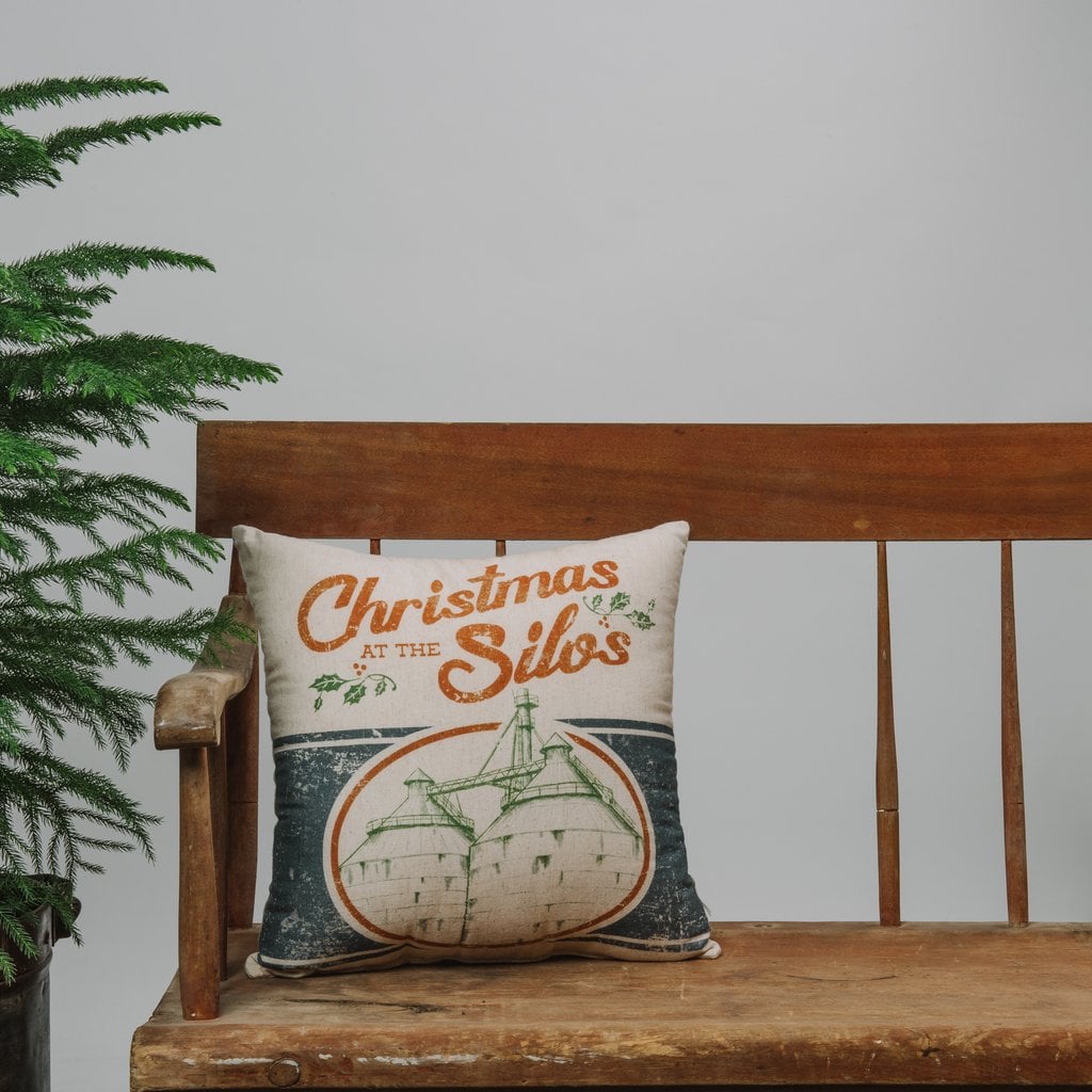 Christmas at the Silos Pillow ($26)