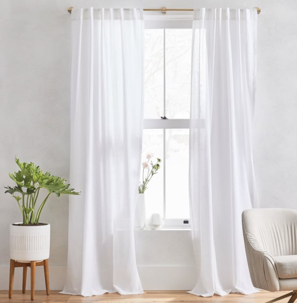 West Elm Sheer Crosshatch Curtains