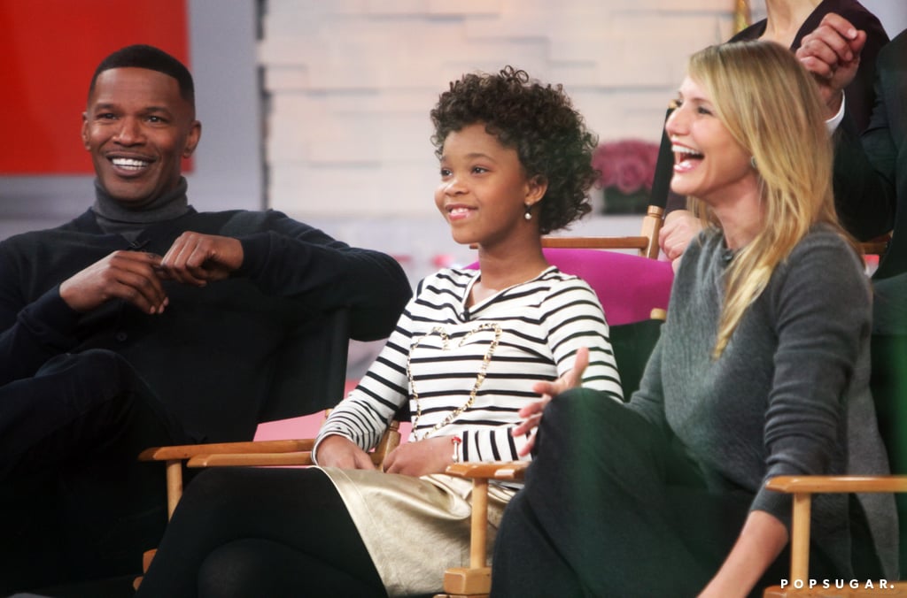 The stars of Annie — Jamie Foxx, Quvenzhané Wallis, and Cameron Diaz — stopped by Good Morning America on Thursday.
