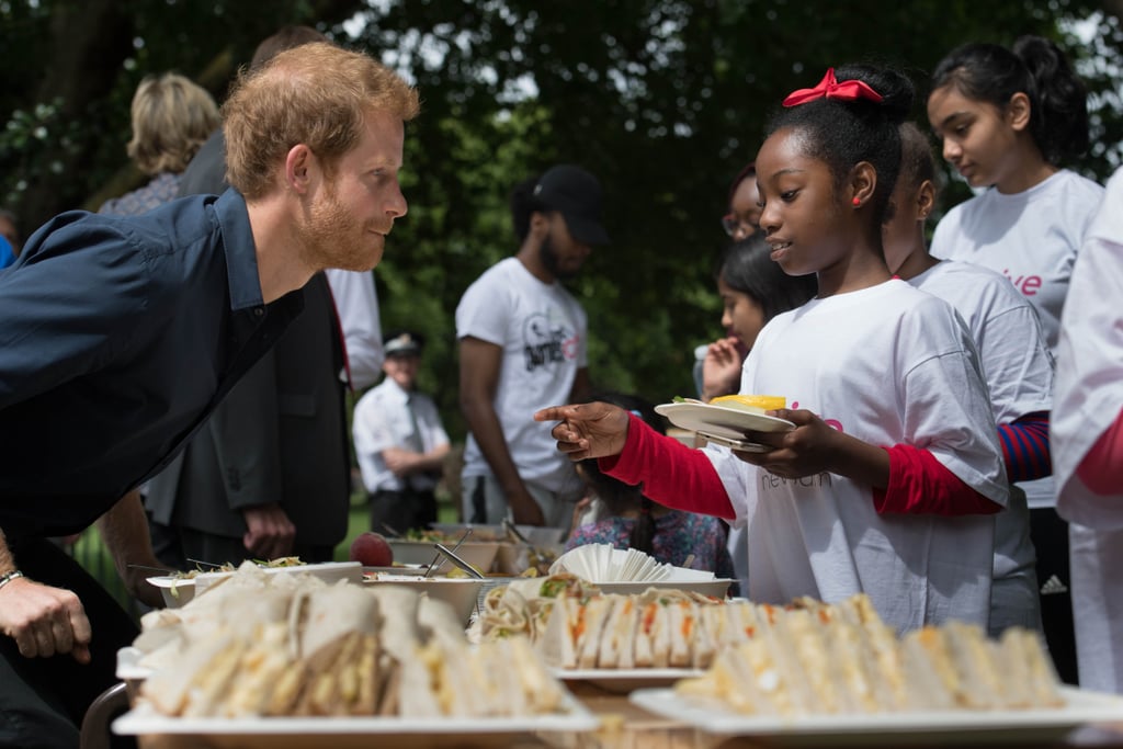 Prince Harry at StreetGames's Fit and Fed in London 2017