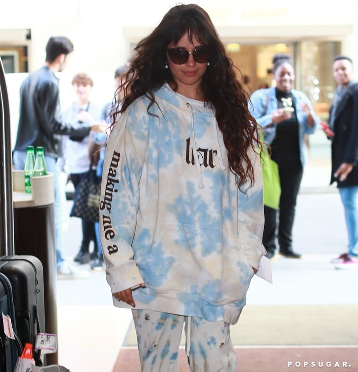 Camila Cabello Wears Her Liar Tie-Dye Sweatshirt in Paris