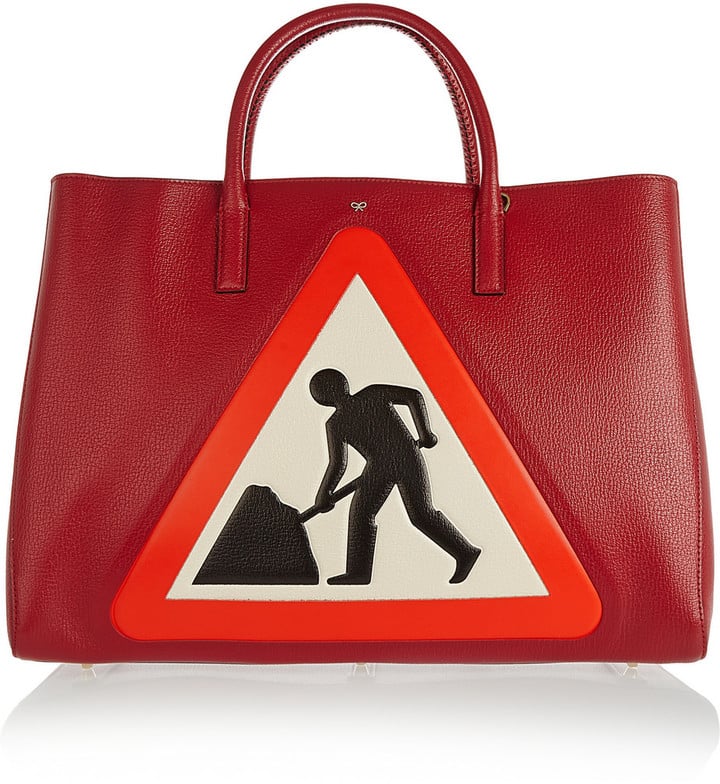 Anya Hindmarch Ebury Maxi Men at Work Textured-Leather Tote ($2,500)