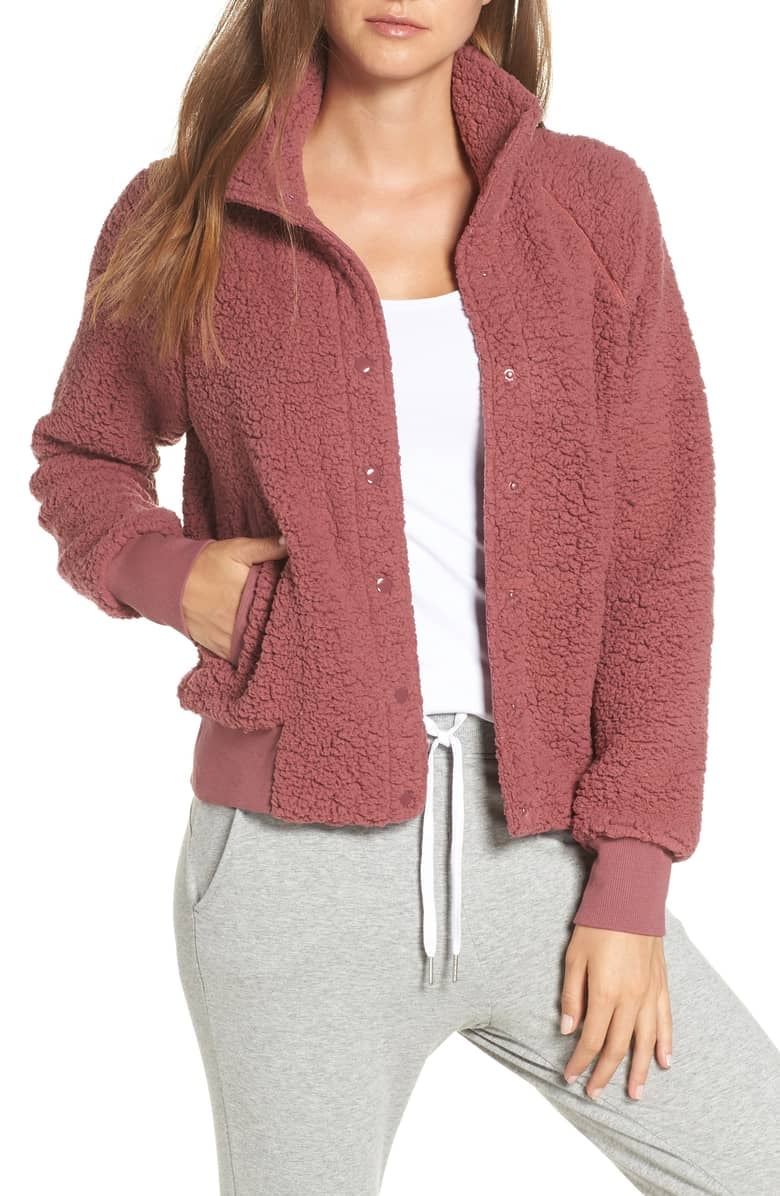 Zella cozy online bomber jacket