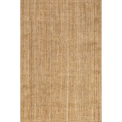 Nuloom Ashli Solid Farmhouse Jute Area Rug