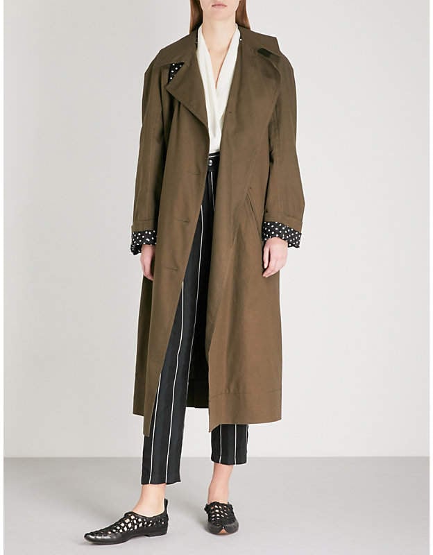 Haider Ackermann Raglan-sleeve Trench Coat