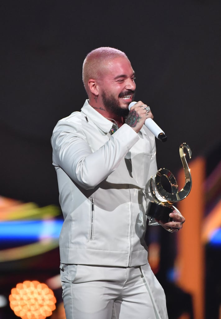 J Balvin Wins Global Icon Award at Premio Lo Nuestro | POPSUGAR Latina ...