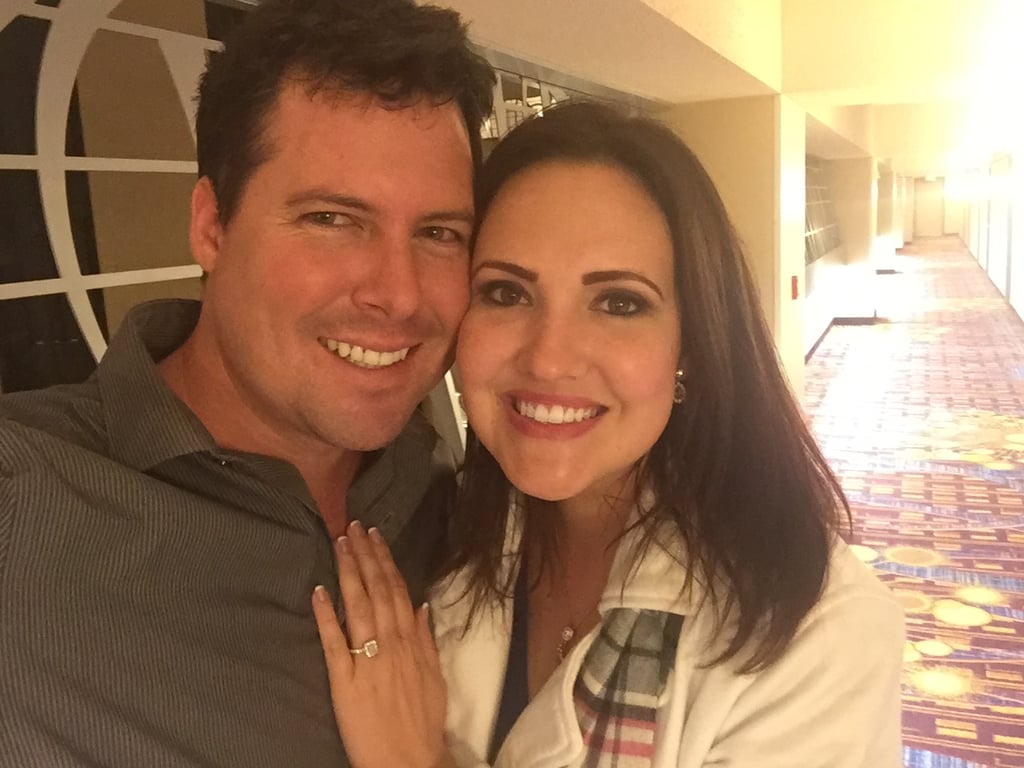 Amy and Justin, newly engaged.