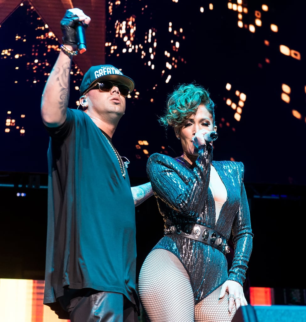 Jennifer Lopez Wears Sexy Leotard at 2015 Megaton Concert
