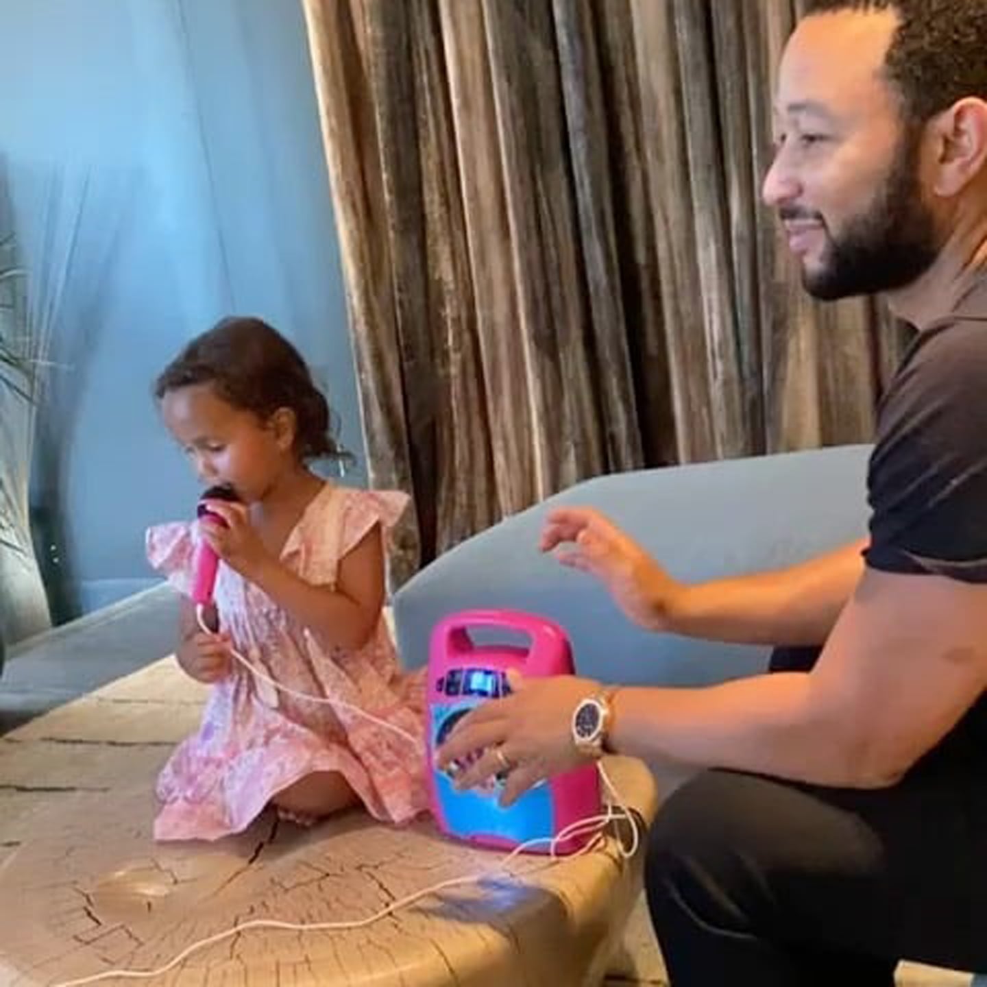 Watch Luna Sing John Legend S Unreleased Song I Do Popsugar Family