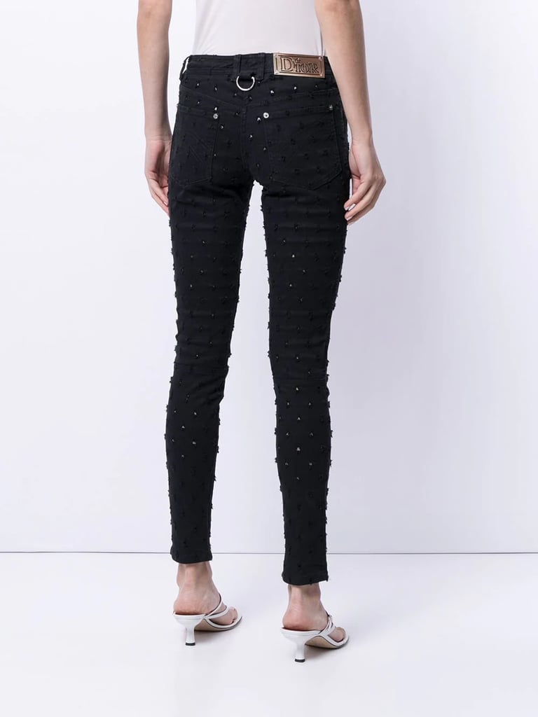 Christian Dior Pre-Owned Embroidered Skinny Jeans